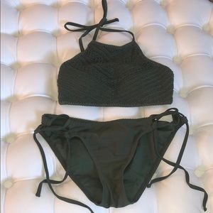 Olive Green Swimsuit